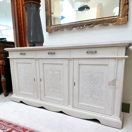 Credenza Giglio Maxi in Legno Massello Decapè, L.230 cm