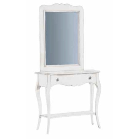 Consolle in Legno Bianco shabby - 1283