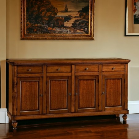 Credenza Madia Napoletana Base 4 porte noce arte povera