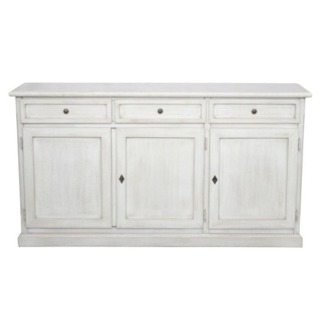 Credenza Martini 3 Porte 3 Cassetti bianco anticato