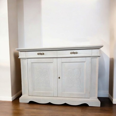 Credenza Giglio Decapè in Legno Massello, Larghezza 170 cm